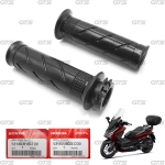 ปลอกแฮนด์ ปลอกคันเร่ง ข้างซ้าย+ขวา ของแท้ 2 ชิ้น สีดำ สำหรับ Honda Forza 350cc ปี 2022